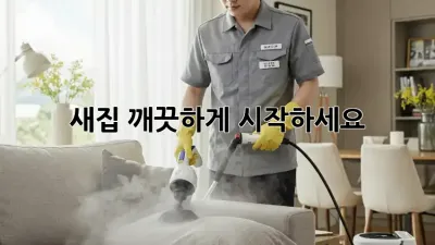 새집, 깨끗하게 시작하세요! ✨